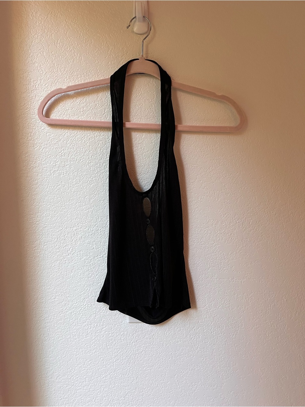 Reformation Black Halter Tank